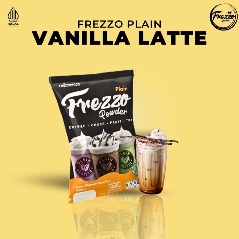 

Bubuk Minuman Rasa Vanilla Latte Plain Frezzo 1kg/ Minuman Murah dan Enak Frezzo Plain