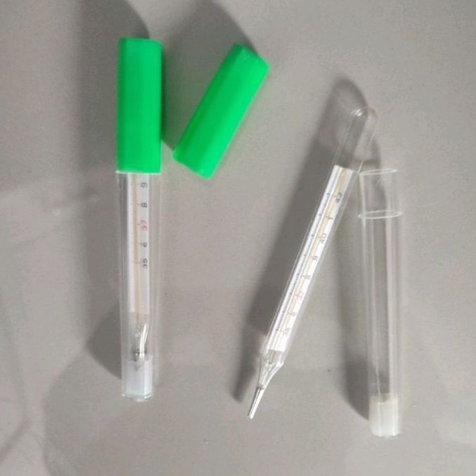 Bonus termometer air raksa  pengukur suhu badan manual