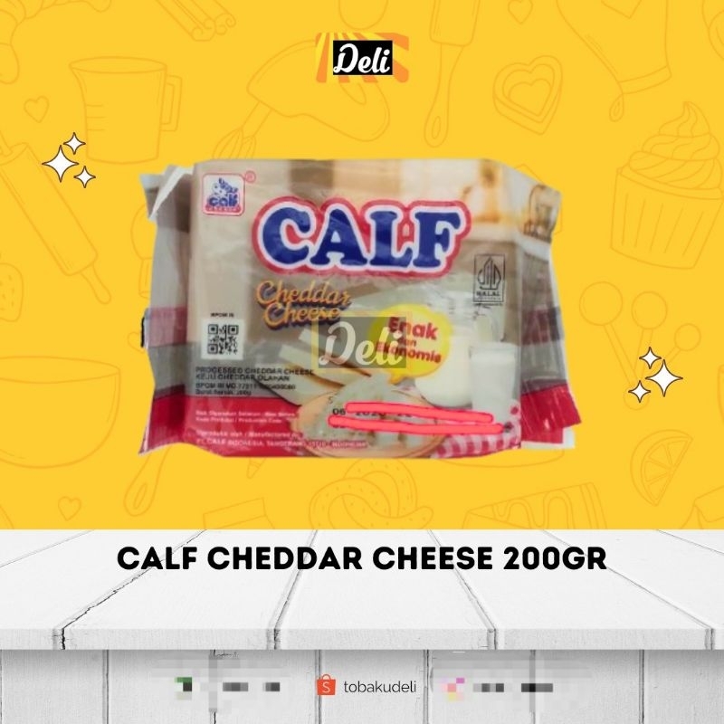 

Calf Cheddar Cheese Keju Kotak 200gr