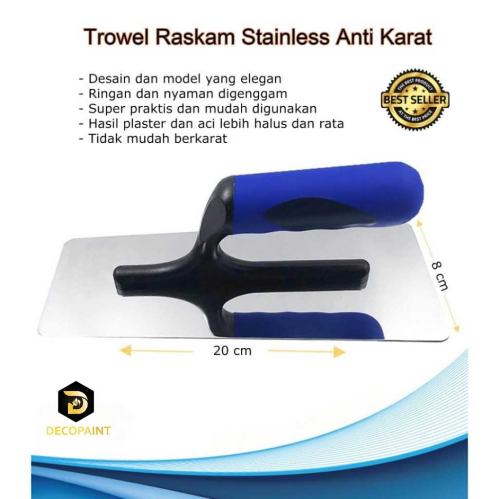 Trowel Roskam Stainless Baja Anti Karat | Trowel Plastering Stucco