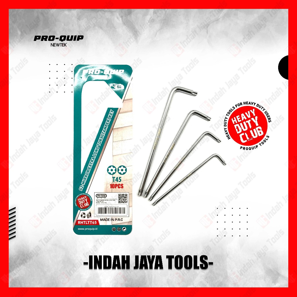 PRO-QUIP TAMPER Kunci L Bintang T20 T25 T27 T30 T40 T45 T50 Lobang Lubang Star Extra Long Key Torx