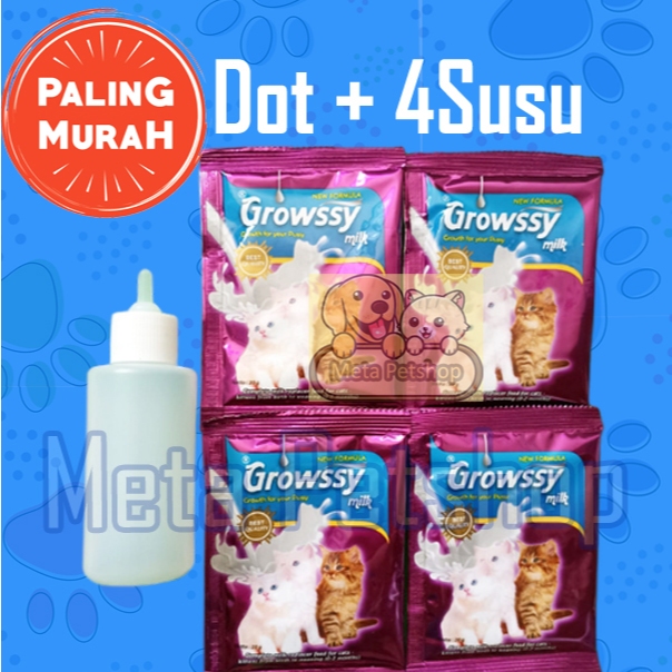 Dot Bayi Kucing Susu Bayi Kucing Baru Lahir Botol Susu Kucing Dot Anak Kucing Susu Growssy