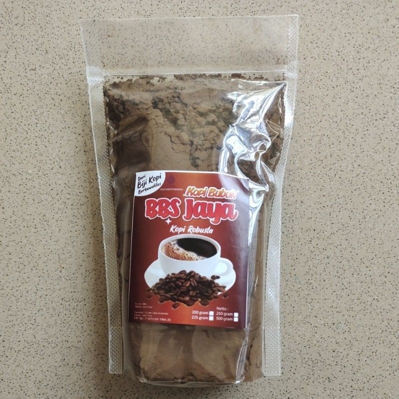 

kopi bubuk robusta BBS jaya kopi hitam