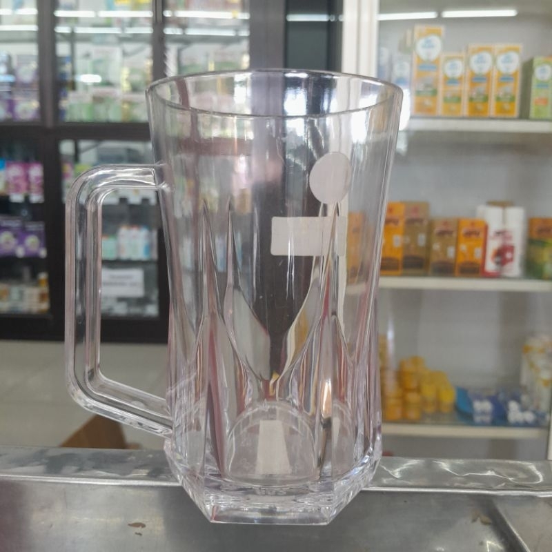 Gelas Melamin Golden dragon Ralief Cristal 410ml pth Bening