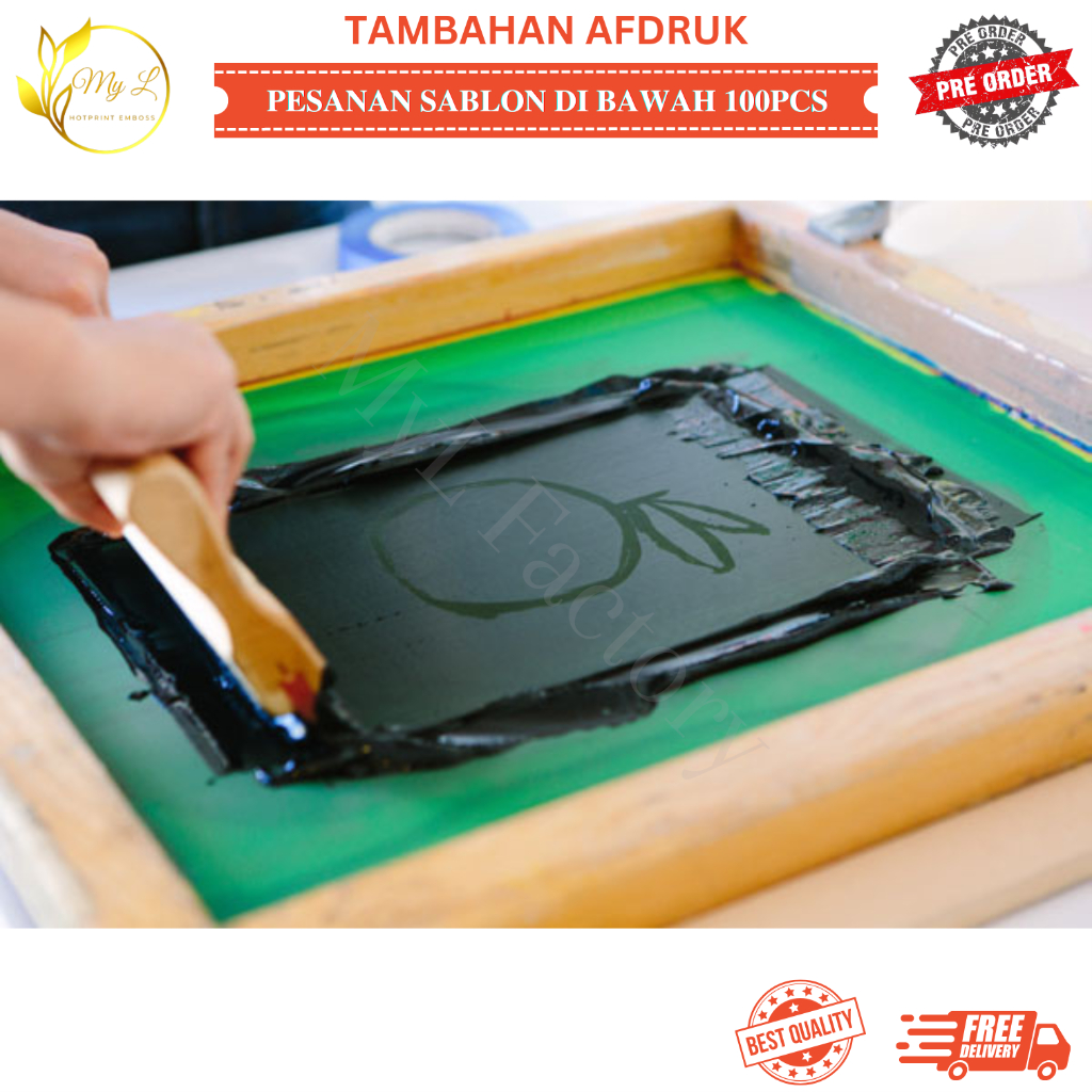 

My.L CUSTOM - BIAYA AFDRUK UNTUK PESANAN SABLON DI BAWAH 100PCS