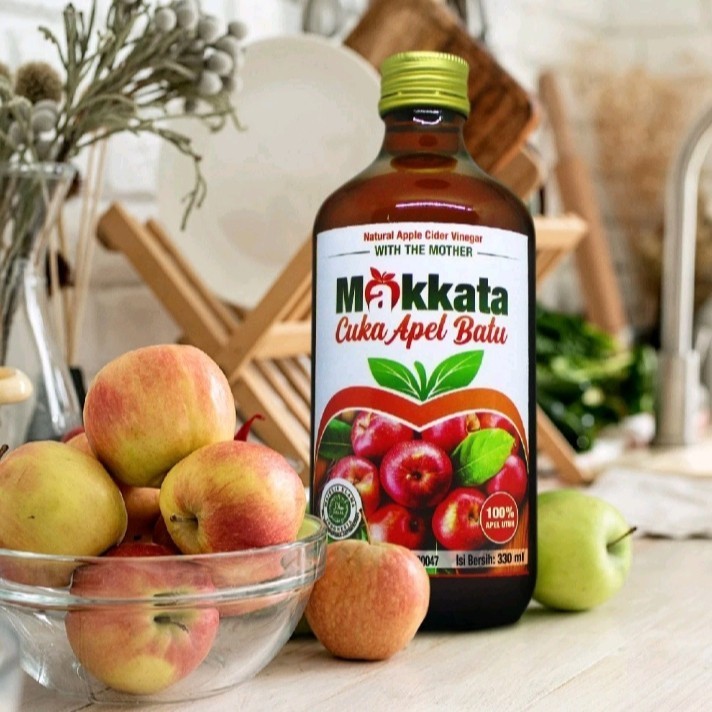 

Cuka Apel Makkata With The Mother 330ml - Natural Apple Cider Vinegar
