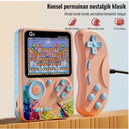 Game Connect to TV or Gamepad G5 2 Player / Game Bot Model Canggih Console Portable Game Player Buil