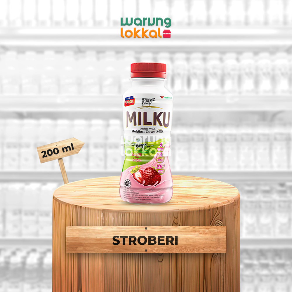 

Milku Susu UHT Stroberi 200ml - Warung Lokkal