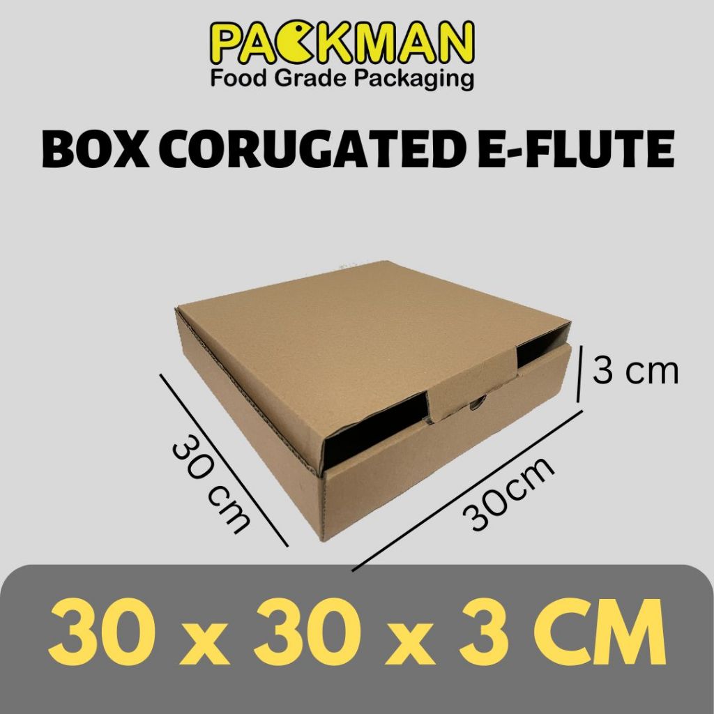 

KARDUS 30x30x3 cm / BOX KARTON CORUGATED DIECUT E-FLUTE /KARDUS PACKING ONLINE