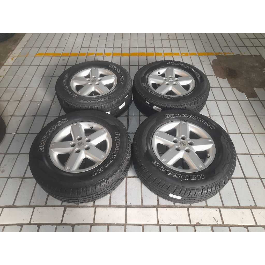 VELG MOBIL ORI STD XTRAIL RING 16 LEBAR 7 PCD 5X114 ET45 + BAN HANKOOK 235 70 R16 4pcs
