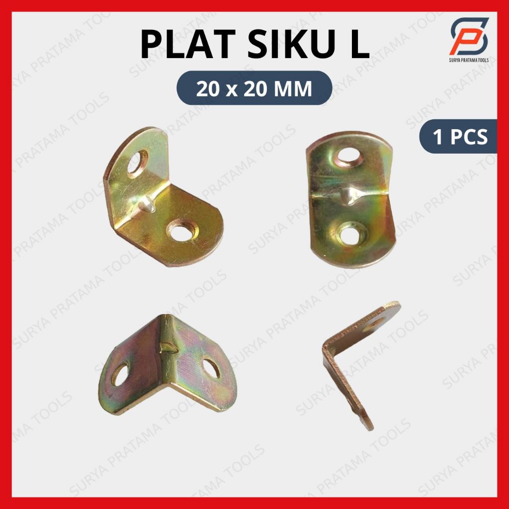 Siku Rak Verseng 2x2 cm / Plat Siku L Besi 20x20 mm