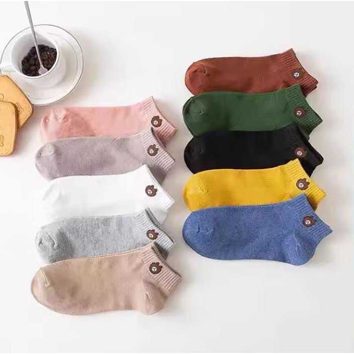 PAKET 3PASANG KAOS KAKI SEMATA KAKI MOTIF BERUWANG/MK BERUWANG MULTI WARNA