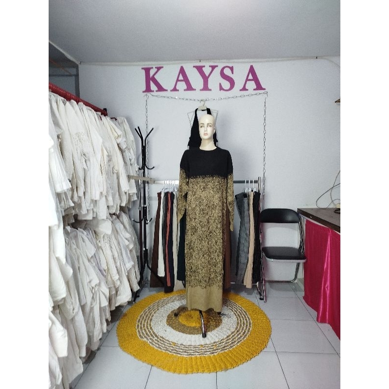 gamis rajut import knit