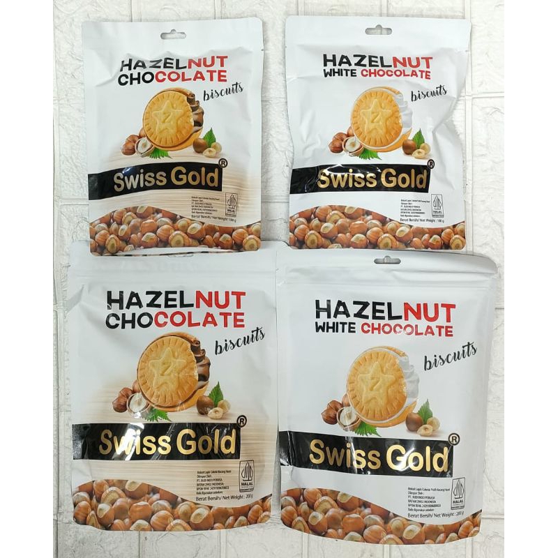 

Biscuits Hazelnut Chocolate/white Chocolate/ swiss gold 100gr&200gr