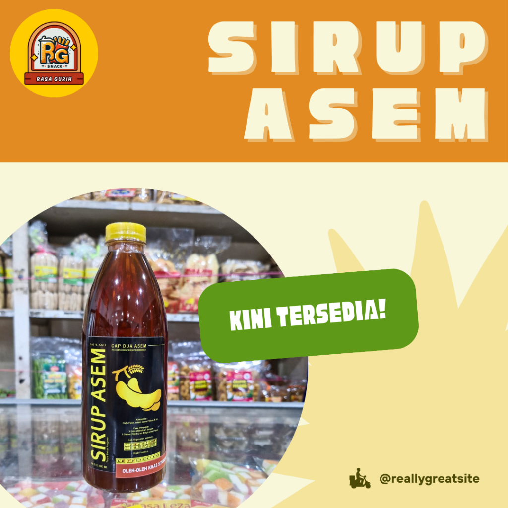 

Sirup Asem Aseli (Kemasan Botol 600 mL)