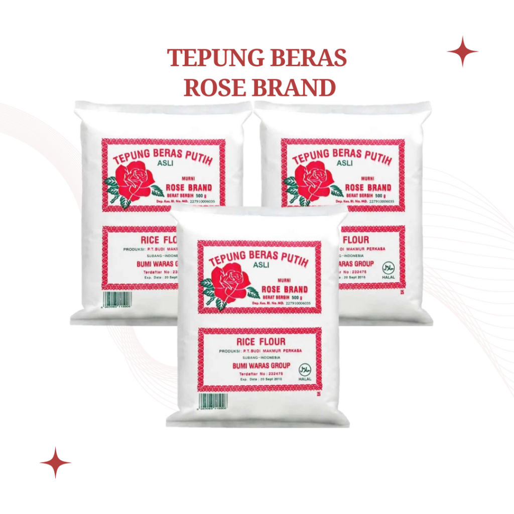 

Tepung Beras Rosebrand Kemasan 500Gr