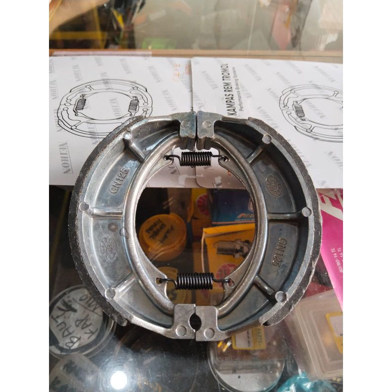 SPIN Kampas Rem Belakang Tromol Thunder 125, Spin