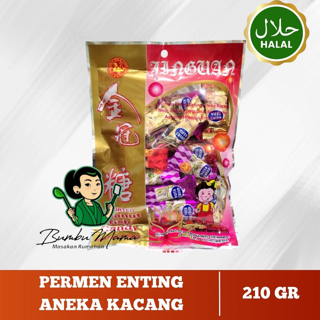 

Permen Ting Ting Kacang Aneka Rasa Jinguan 210 Gr / Halal