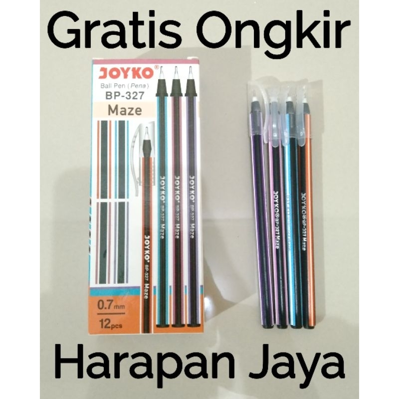 

Bolpoin BP-327 Maze JOYKO Tinta Hitam 0.7mm Per Lusin ( ISI 12 PCS )