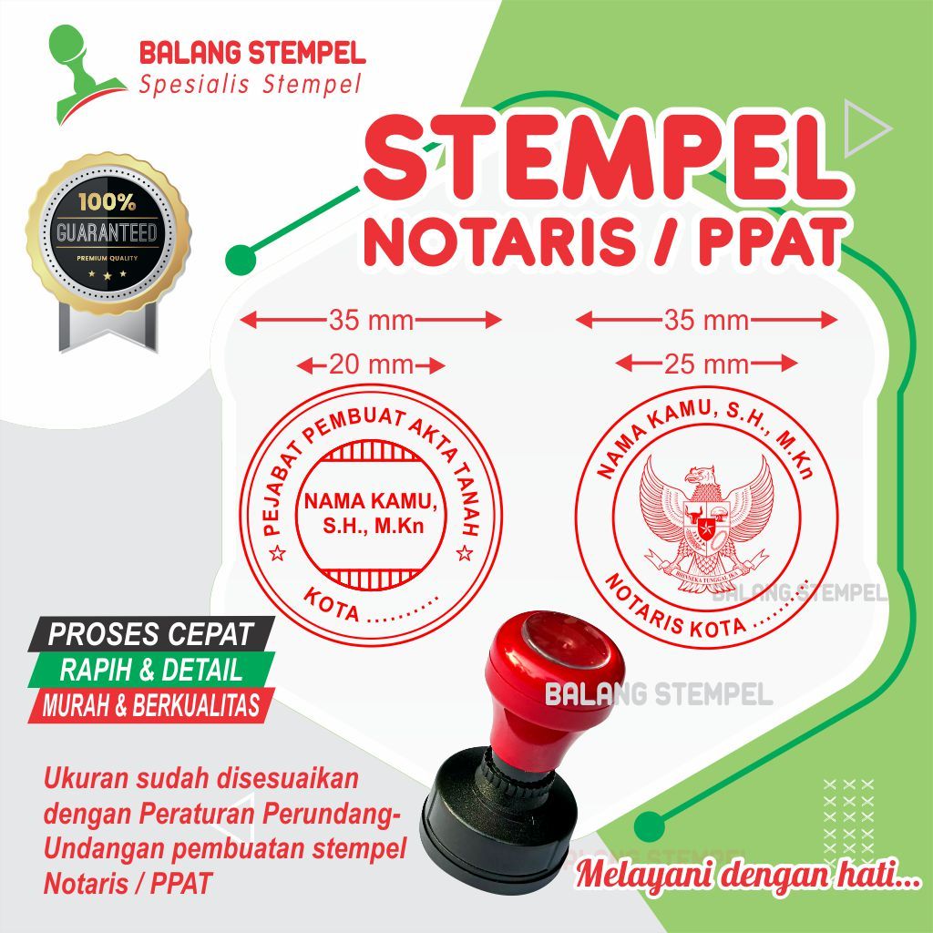 

Stempel Notaris Flash Stamp PPAT