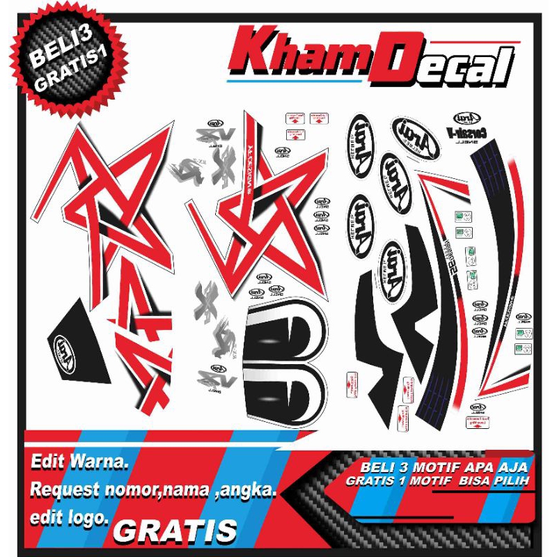 water decal helm motif star