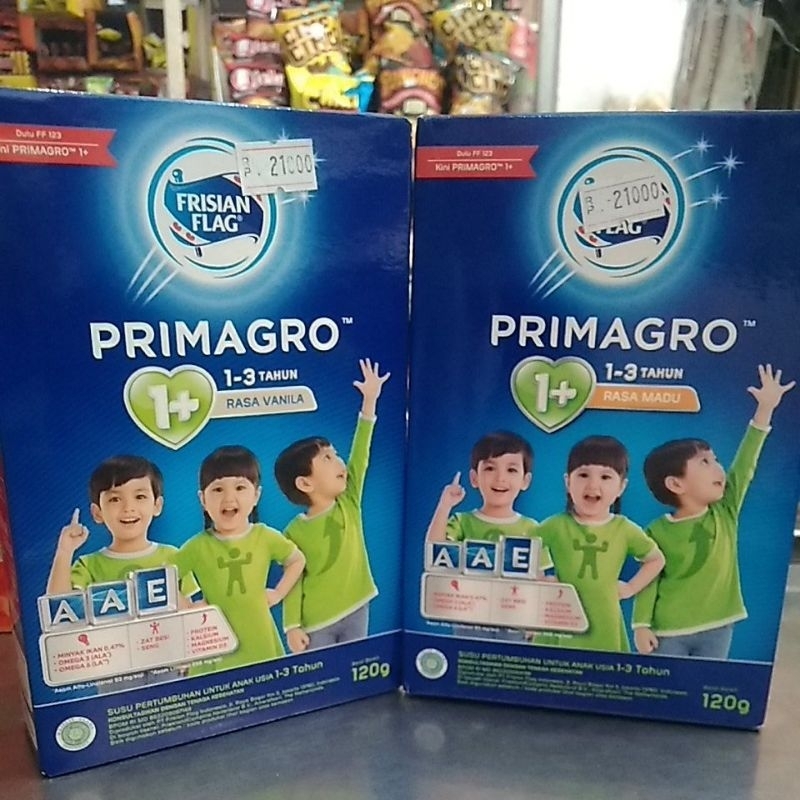 Susu bubuk Frisian flag primagro 1+ (dulu Frisian flag 123) 120g
