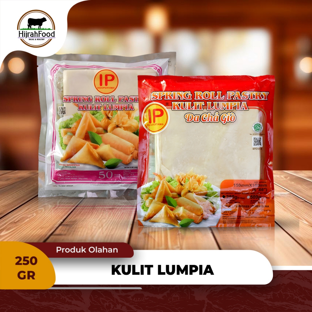 

IndoPertama Spring Roll Pastry Kulit Lumpia 250 gr