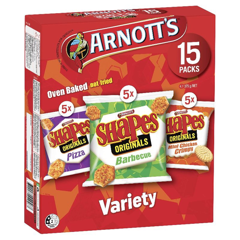 Arnotts Shapes Snacks Variety