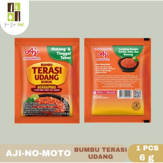 

Ajinomoto Bumbu Terasi Udang / Bubuk Matan Tinggal Tabur / Bumbu Instan / Lansung pakai 6 g [1 pcs]