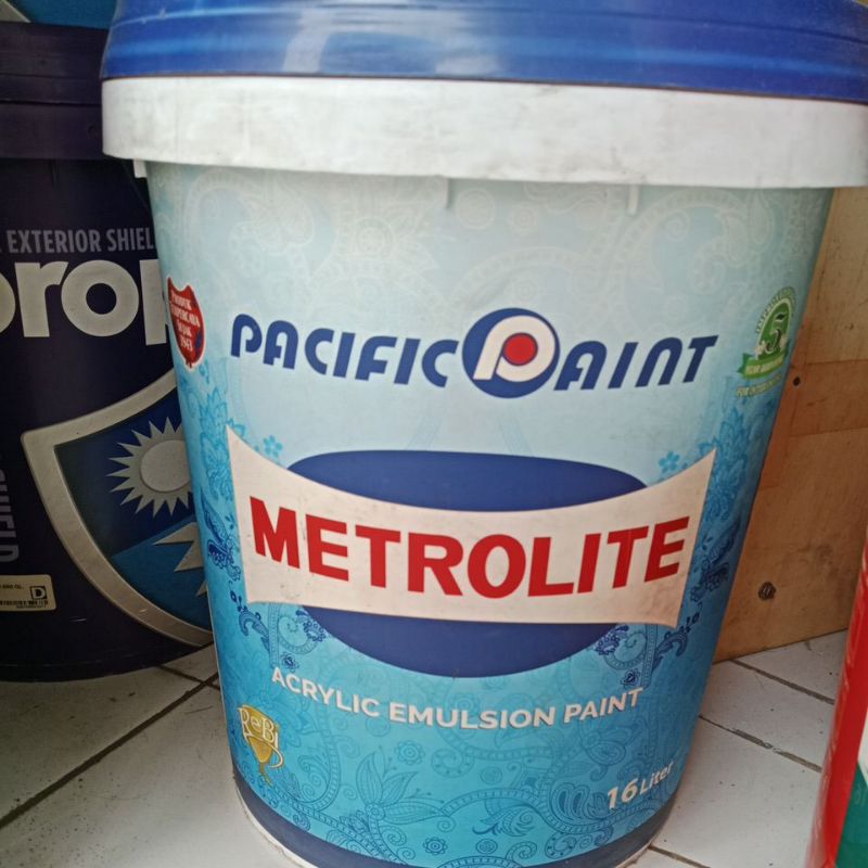 Cat Tembok Putih kebiruan Metrolet 16ltr