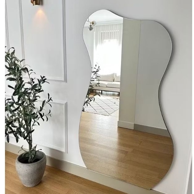 cermin Tempel dinding-Gemoy-cermin estetik-cermin gantung-cermin fullbody -cerminLED