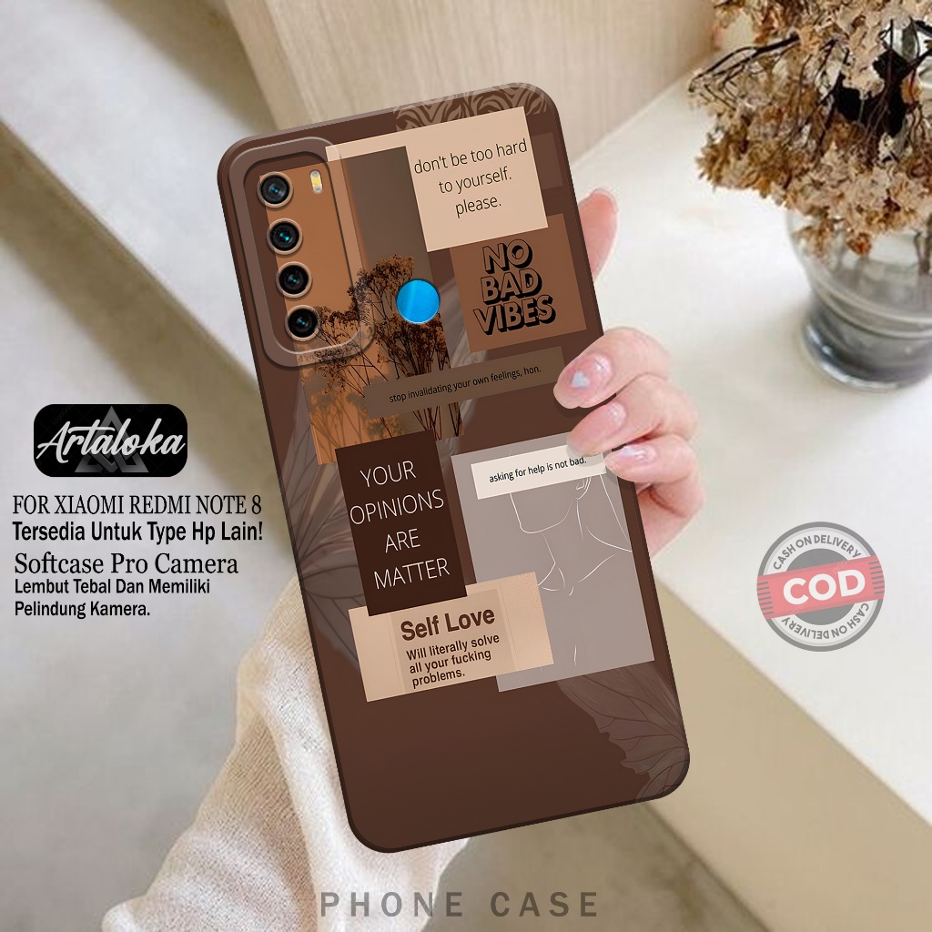Softcase Hp Xiaomi Redmi Note 8 Fashion Case Aesthetic Case Xiaomi Redmi Note 8 Silikon TPU Pro Came