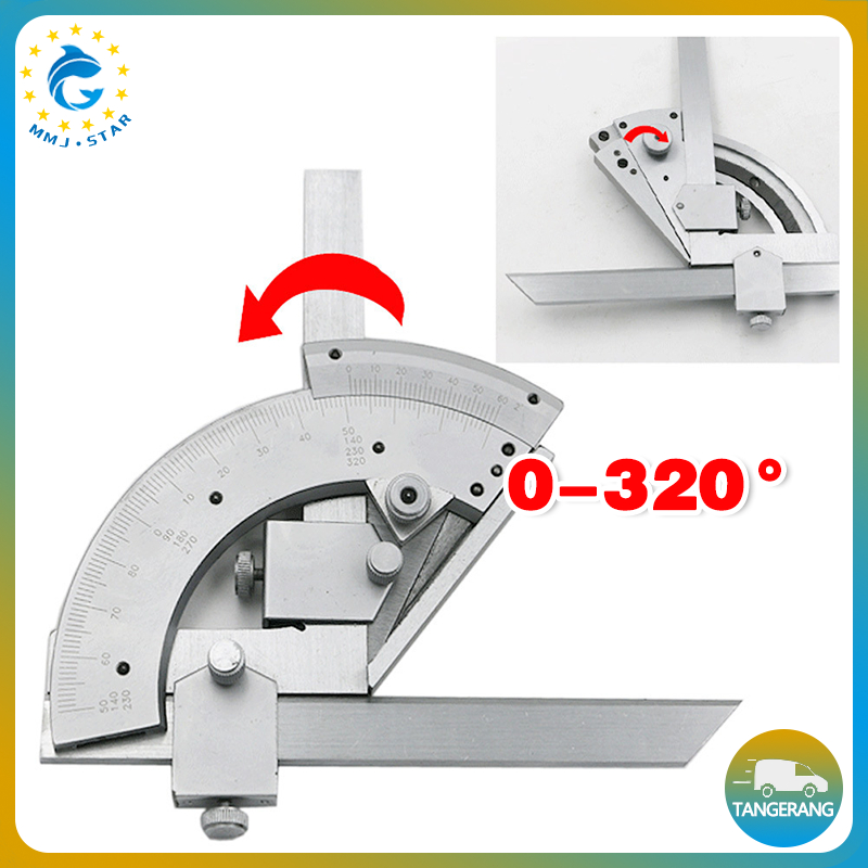 

0-320 Degree Vernier Angle Ruler/Bevel Protractor/Alat Ukur Sudut