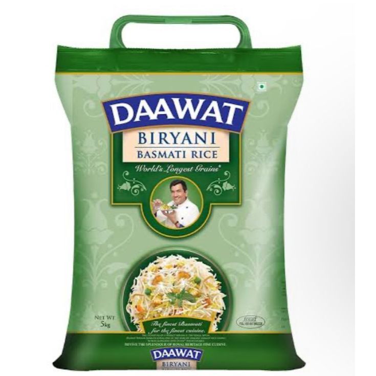 

Dawaat Biryani Basmati Rice Worlds Longest Grain 5kg