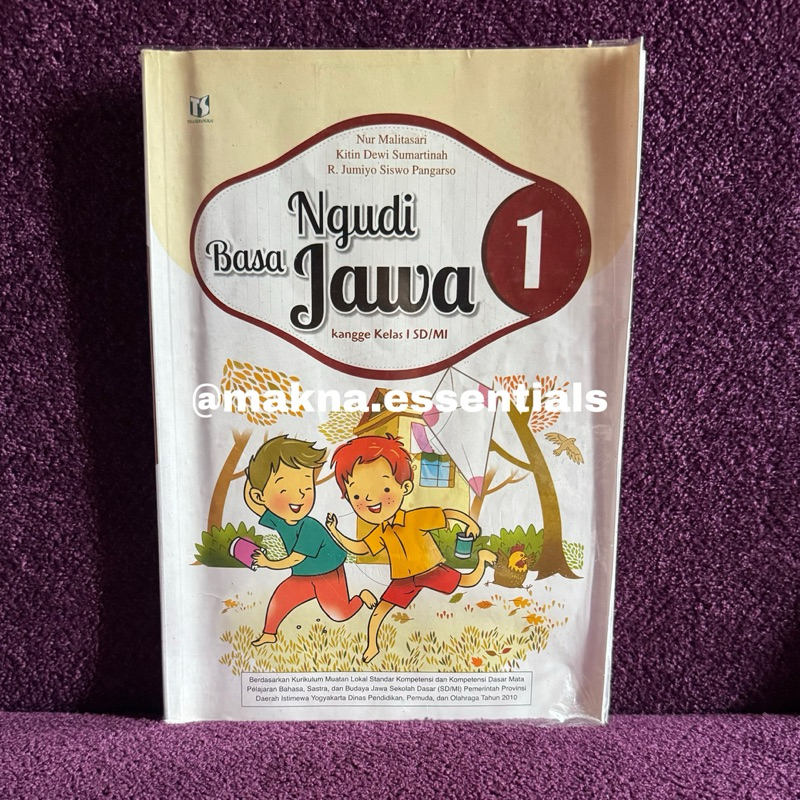 BUKU NGUDI BASA JAWA ERLANGGA SD/MI KELAS 1