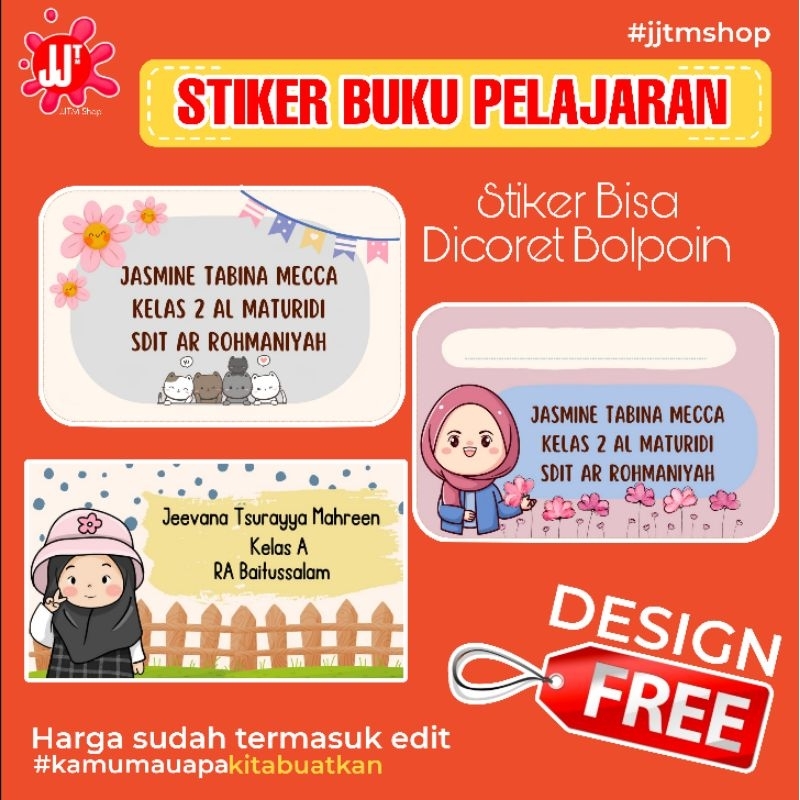 

Stiker Buku Pelajaran | Sticker Custom
