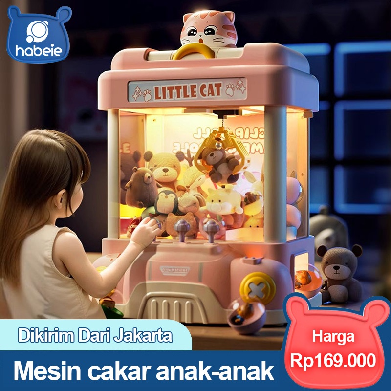 Model terbaru mesin capit mini/hadiah hari anak-anak mesin capit/Mainan anak-anak rumah tangga maina