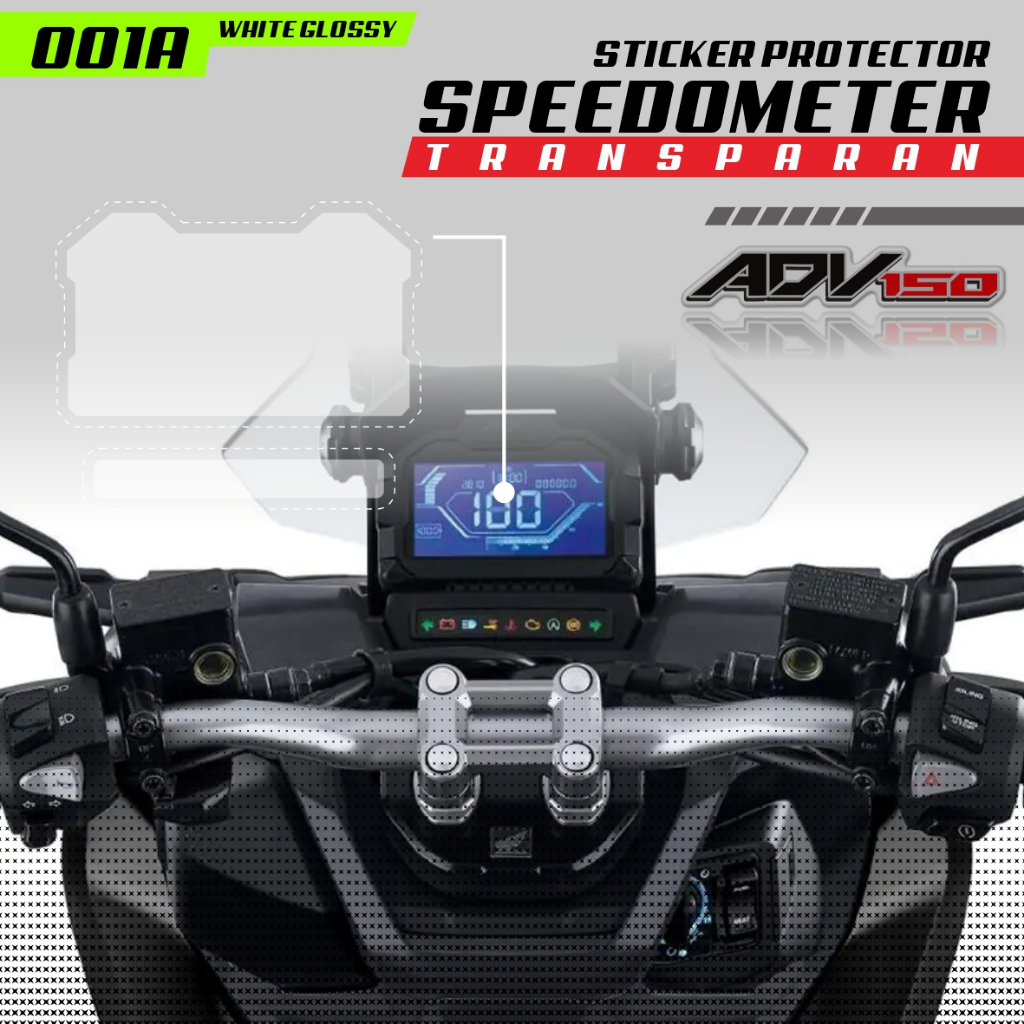 Sticker Spidometer Motor Honda ADV 150 Stiker Transparan Spidometer Honda ADV 150