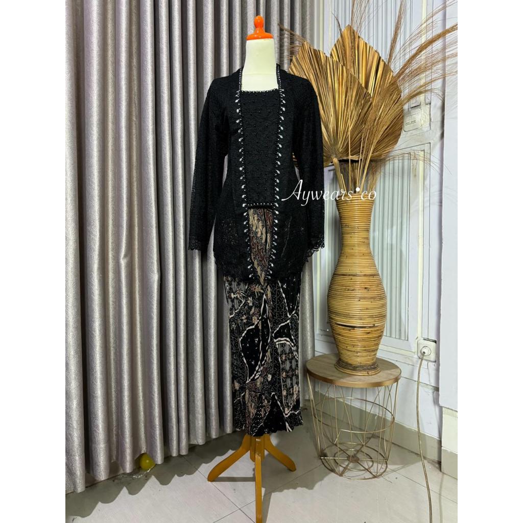 Aywears - set Kutubaru Brukat/ Kebaya modern / Kebaya kondangan/ kebaya kutubaru modern/ kebaya kond