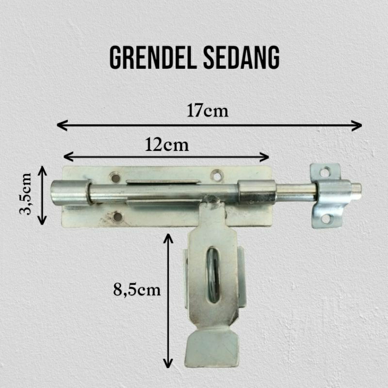 Slot pagar ukuran sedang || grendel samping || kuncian