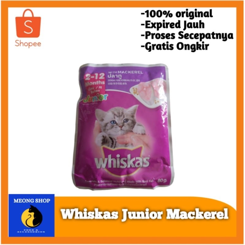 WHISKAS BASAH 80GR | WHISKAS SACHET | WHISKAS POUCH | WET FOOD