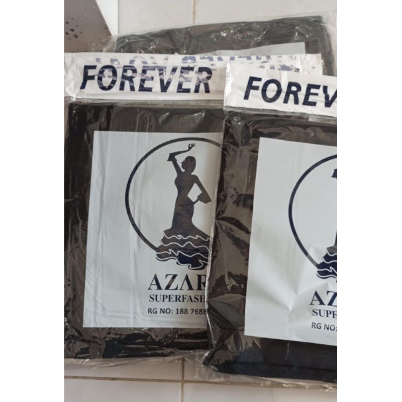 SEGIEMPAT HITAM JAHIT TEPI/VOAL AZARA