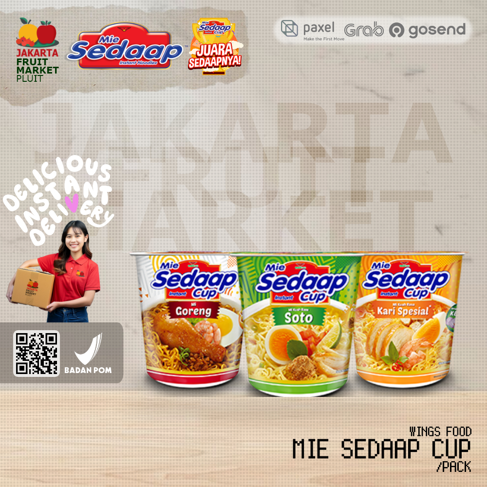 

MIE SEDAAP CUP ALL Variant / goreng kari spesial soto special instant noodle mie sedap