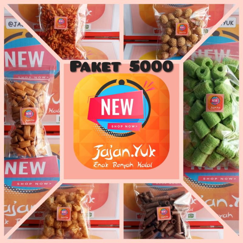 

Jajan.Yuk" Aneka Snack Serba 5000 Makanan Ringan Enak Renyah Halal