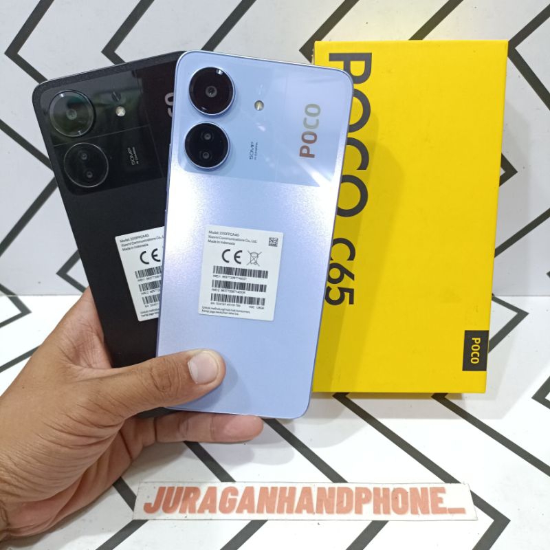 POCO C65 RAM 8/256GB 6/128GB HP SECOND FULLSET