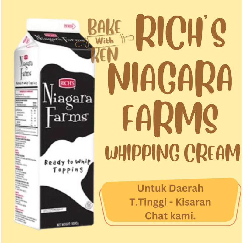 

RICH’S - NIAGARA FARMS WHIPPING CREAM / WHIP TOPPING