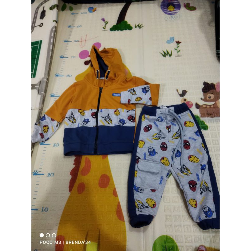 Baju Anak Preloved nevada Marvel size 6-12 bln (second like new)
