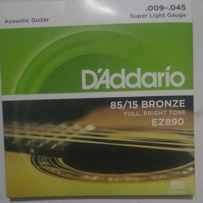 Senar Gitar D'ADDARIO EZ890 AKUSTIK