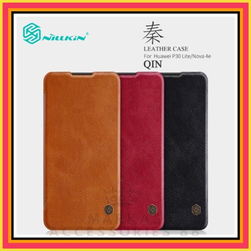 Case Huawei P30 Lite Nillkin Qin Leater Case Original , Casing Huawei