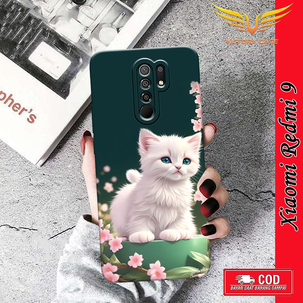 New Kucing Case - Softcase Xiaomi Redmi 9 Terbaru - Case Hp Xiaomi Redmi 9 - Casing Xiaomi Redmi 9 -
